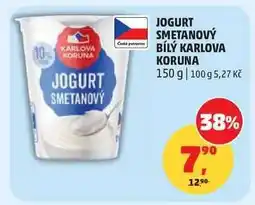 Penny Market Jogurt smetanový bílý Karlova Koruna nabídka