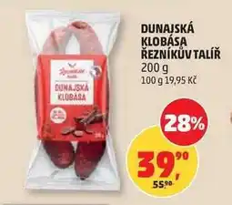 Penny Market DUNAJSKÁ KLOBÁSA ŘEZNÍKŮV TALÍŘ nabídka