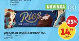 Penny Market ZMRZLINA BIG COOKIES AND CREAM RIOS nabídka