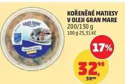 Penny Market KOŘENĚNÉ MATJESY V OLEJI GRAN MARE nabídka