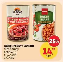 Penny Market FAZOLE PENNY/SANCHO nabídka