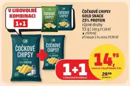 Penny Market Čočkové chipsy Gold Snack 25% protein nabídka