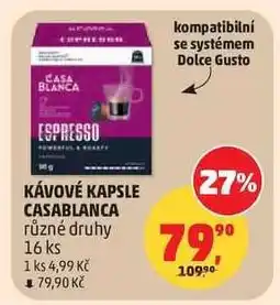 Penny Market KÁVOVÉ KAPSLE CASABLANCA nabídka