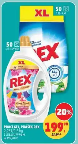 Penny Market PRACÍ GEL, PRÁŠEK REX nabídka