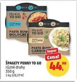 Penny Market ŠPAGETY PENNY TO GO nabídka