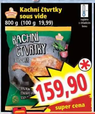 Norma Kachní čtvrtky sous-vide nabídka