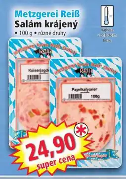 Norma Metzgerei Reiß Salám krájený nabídka