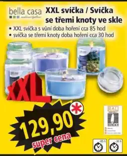 Norma XXL svíčka / Svíčka se třemi knoty ve skle nabídka
