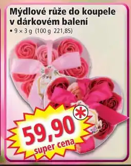 Norma Mýdlové růže do koupele v dárkovém balení nabídka