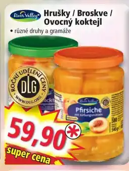 Norma Hrušky / Broskve / Ovocný koktejl nabídka