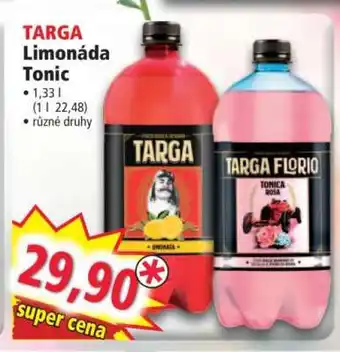 Norma TARGA Limonáda Tonic nabídka