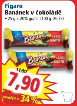 Norma Figaro banánek v čokoládě nabídka