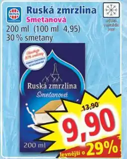 Norma Ruská zmrzlina Smetanová nabídka