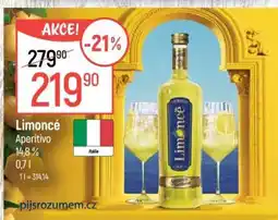 Globus LIMONCÈ APERITIVO nabídka