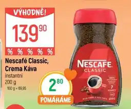 Globus Nescafé Classic, Crema Káva nabídka