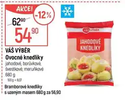 Globus VÁŠ VÝBĚR Ovocné knedlíky nabídka