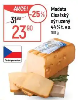 Globus Madeta Císařský sýr uzený 44 % t. v s nabídka