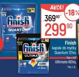 Globus Finish kapsle do myčky Quantum 72 ks nabídka