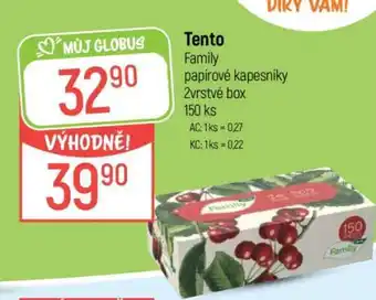 Globus Tento Family papírové kapesníky nabídka