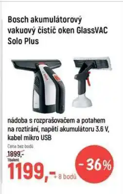 Globus Bosch akumulátorový vakuový čistič oken GlassVAC Solo Plus nabídka