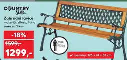 Kaufland Zahradní lavice nabídka