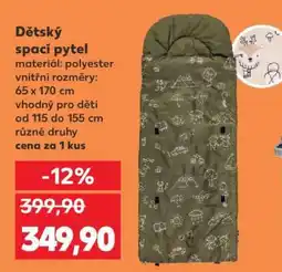 Kaufland Dětský spací pytel nabídka