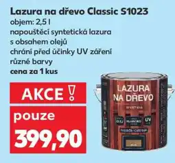 Kaufland Lazura na dřevo Classic S1023 nabídka