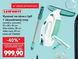 Kaufland Vysavač na okna s tyčí + oboustranný mop nabídka