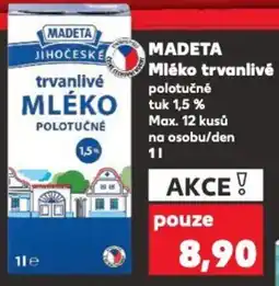Kaufland MADETA Mléko trvanlivé nabídka