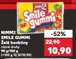 Kaufland SMILE GUMMI Želé bonbóny nabídka