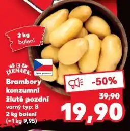 Kaufland Brambory konzumni žluté pozdní nabídka