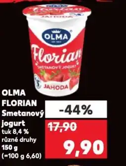 Kaufland OLMA Florian Smetanový jogurt nabídka