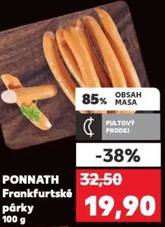 Kaufland PONNATH Frankfurtské párky nabídka