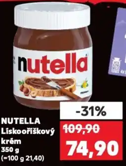 Kaufland NUTELLA Liskooříškový krém nabídka