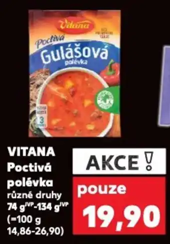 Kaufland VITANA Poctivá polévka nabídka