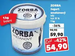 Kaufland ZORBA Jogurt smetanový nabídka