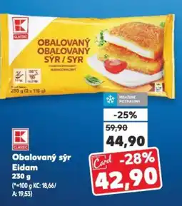 Kaufland Obalovaný sýr Eidam nabídka