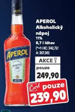 Kaufland APEROL Alkoholický nápoj nabídka