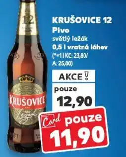 Kaufland KRUŠOVICE 12 Pivo nabídka