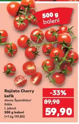 Kaufland Rajčata Cherry keřík nabídka