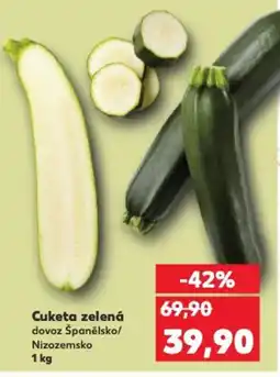Kaufland Cuketa zelená nabídka