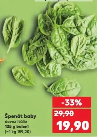 Kaufland Špenát baby nabídka
