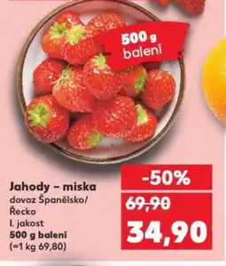 Kaufland Jahody - miska nabídka