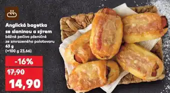 Kaufland Anglická bagetka se slaninou a sýrem nabídka