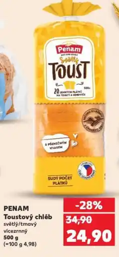 Kaufland PENAM Toustový chléb nabídka