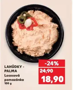 Kaufland LAHŮDKY - Palma Lososová pomazánka nabídka