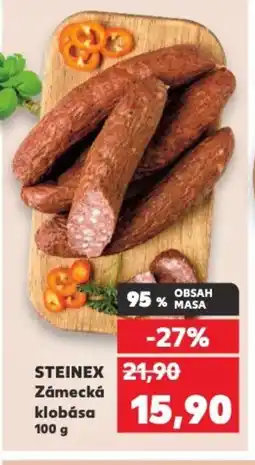Kaufland STEINEX Zámecká klobása nabídka