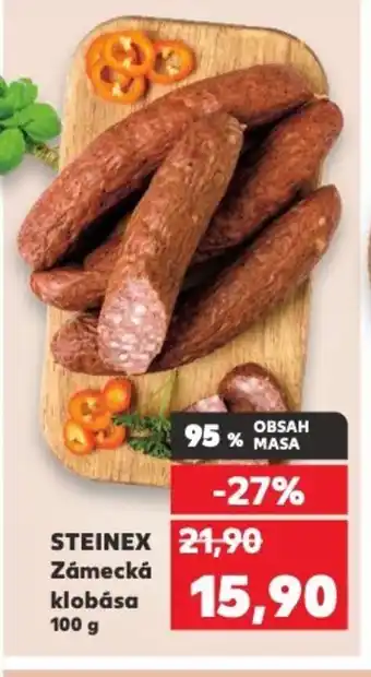 Kaufland STEINEX Zámecká klobása nabídka