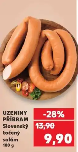 Kaufland UZENINY PŘÍBRAM Slovenský točený salám nabídka