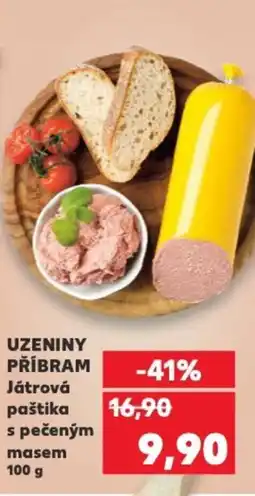 Kaufland UZENINY PŘÍBRAM Játrová paštika s pečeným masem nabídka